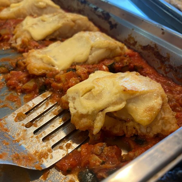 Bacallà amb sanfaina